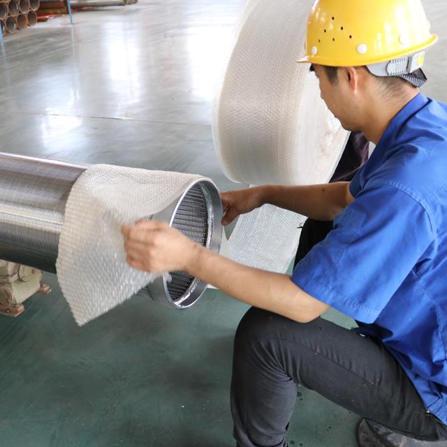 OD 273mm Stainless Steel V Wire Screens Are Sent To Port!