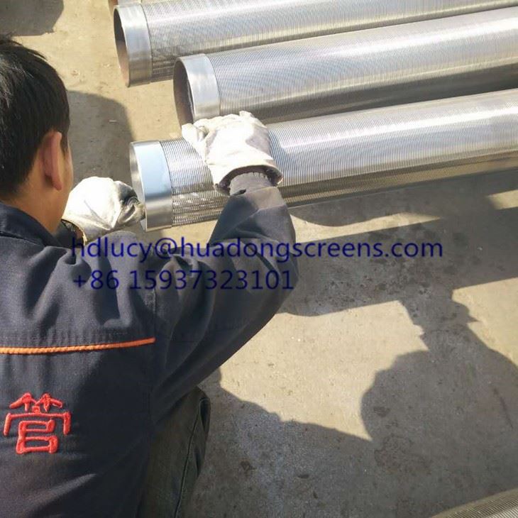 4'' 6'' 8'' 10'' Stainless Steel 304/316 Wire Wrapped Continuous Slot Screen For Oil Well/water Well
