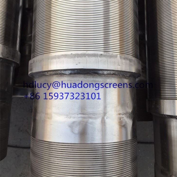4'' 6'' 8'' 10'' Stainless Steel 304/316 Wire Wrapped Continuous Slot Screen For Oil Well/water Well