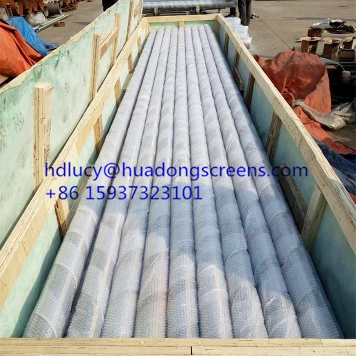 4'' 6'' 8'' 10'' Stainless Steel 304/316 Wire Wrapped Continuous Slot Screen For Oil Well/water Well