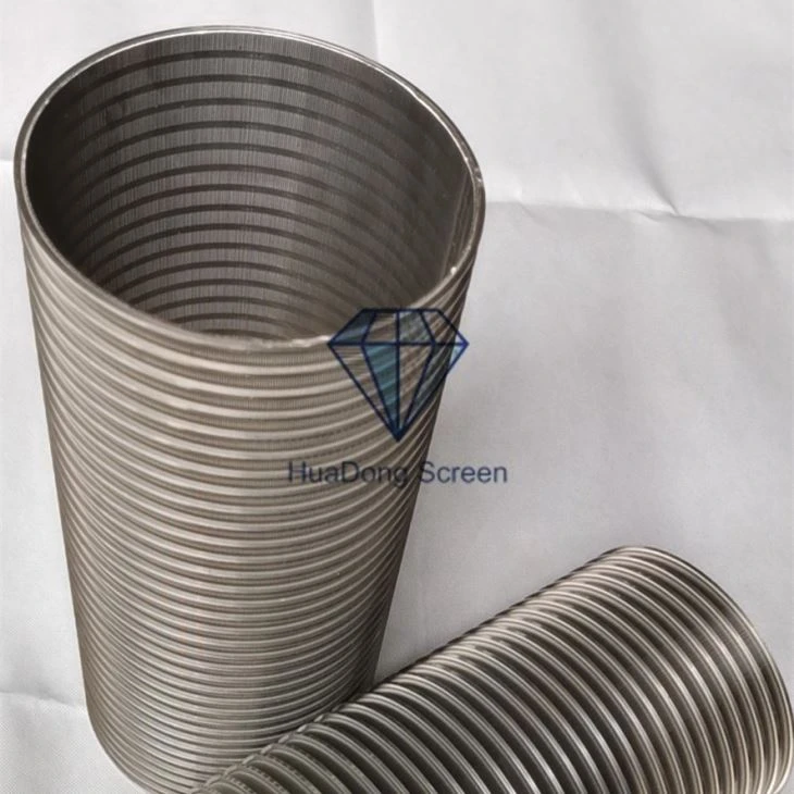 8‘’5/8 50bar Stainless Steel 304/316 Wedge Wire Water Well Screen For Water Supply