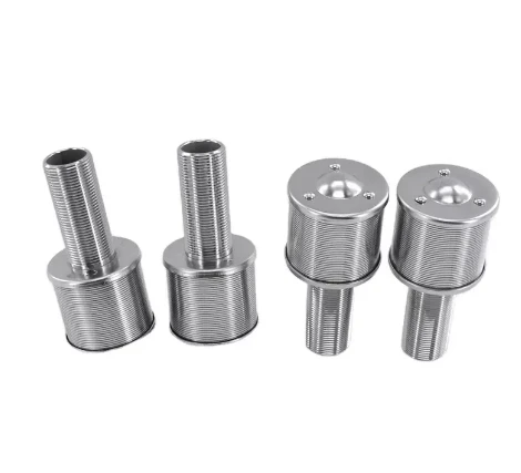 20 Micron Water Treatment Filter Nozzles SS Water Nozzle Strainer Johnson Wedge Wire Screen Pipe Tube