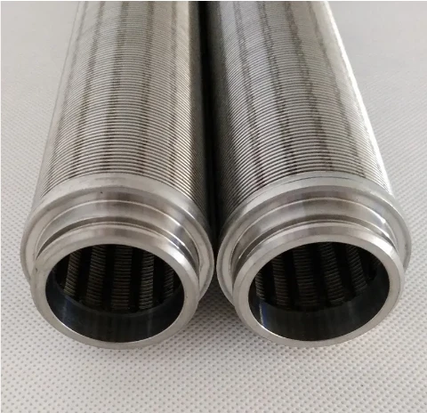 Custom Stainless Steel Material Johnson Vee Type Screen Pipe Wedge Filter Tube