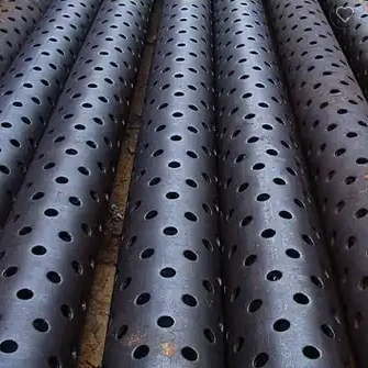 China Perforated Slot Screen Pipe Custom Welded Perforated Filter Tube