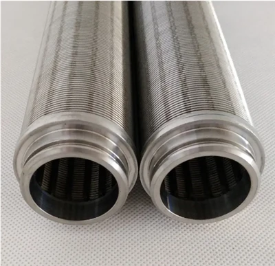 Custom Stainless Steel Material Johnson Vee Type Screen Pipe Wedge Filter Tube