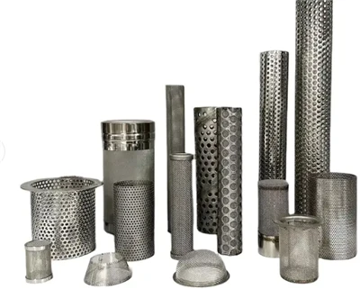Stainless Steel Mesh Screen Filter Perforated Pipe/Tube Wire Mesh Filters Cylinder Perforated Cylindrical Filter Tube