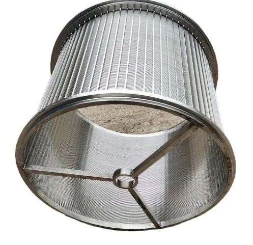 Stainless Steel Customized Self Cleaning Filter 304 316L Stainless Steel Wedge Wire Filter Basket Wedge Screen