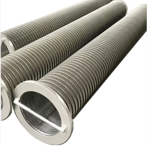 Vee Shaped Stainless Steel 304 Wedge Wire Filter Wire Wound Slotted Casing Pipe