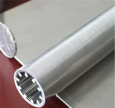 Dust Water Treatment 304 316 316L Stainless Steel Johnson Wedge Wire Screen/ Mine Sieve Screen