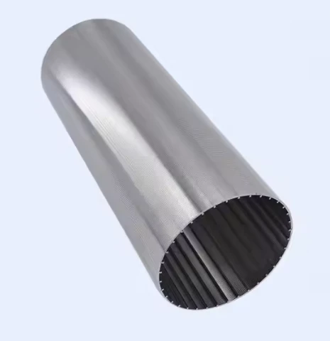 Carbon Metal Stainless Steel Wrap Vee-wire Wedge Wire Wrapped Screen Filter Tube Pipe For Coal Mine Water Well
