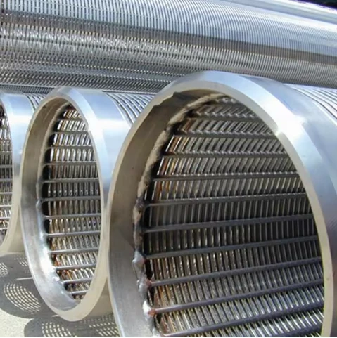 Customized Johnson Wedge Wire Sand Control Cartridge Tube Well Strainer Screen Filter Pipe For Paper Pulp
