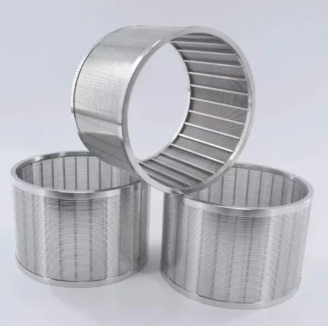 0.02mm SS304 Wedge Wire Solid Separator Centrifugal Screens For Drum Filter