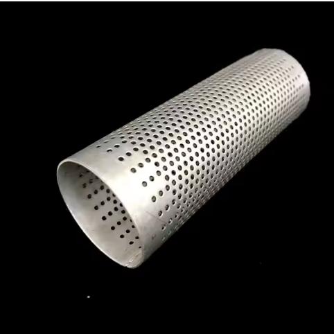 Low Cost Custom 304 Stainless Steel Perforated Metal Woven Sieve Wire Mesh Filter Cylinder