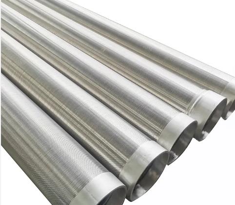 304 Wedge Wire Mesh Pipe Cylinder For Well Screen Stainless Steel Aisi316l Wedge Wire Screen