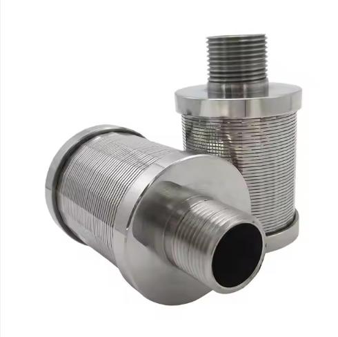 Metal Filter Cartridge High Pressure Water Spraying Nozzle Stainless Steel Wedge Wire Nozzle Water Treatment Filters