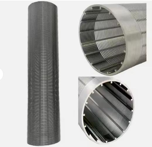 Oil And Water Well Wedge Wire Tube Slot Cartridge Vee Wire Wrapped Tube Sand Control Tube Filter