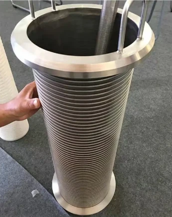 304l 316l Stainless Steel Wedge Wire Tube Johnson Filter Pipe
