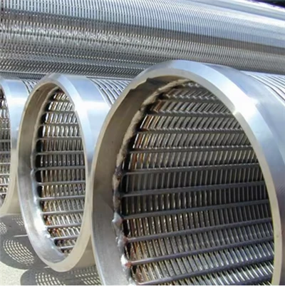 Customized Johnson Wedge Wire Sand Control Cartridge Tube Well Strainer Screen Filter Pipe For Paper Pulp