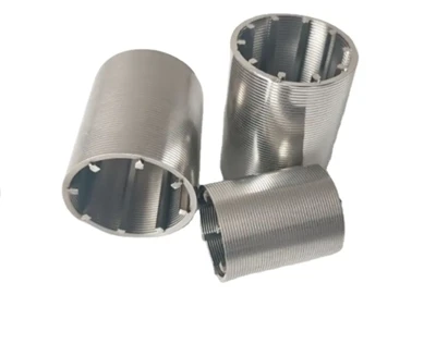 Factory 25 Micron Cylinder Slotted Sieve Stainless Steel Screen Pipe Johnson Tube Wedge Wire Screen Slot Tube Well Screen Filter