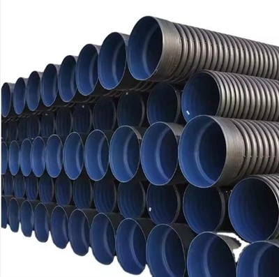 HDPE Double Wall Corrugated Drainage Pipe Collector Drains Pipe in Dn300-4000
