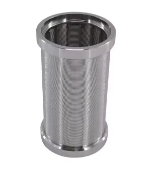 Johnson Wedge Wire Continuous Slot Filter Tube SS304 Wedge Wire Screen Johnson Filter Strainer Drum