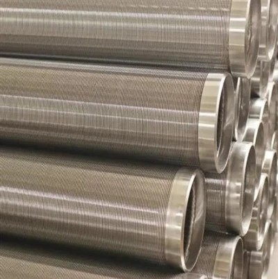 Round Metal Stainless Steel 316l Wedge Wire Well Screen Pipe For Borehole Drilling