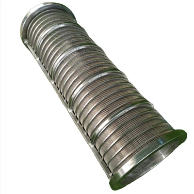 Stainless Steel 304 0.5mm Slot Wedge Wire Screen Cylinder For Cow Dung