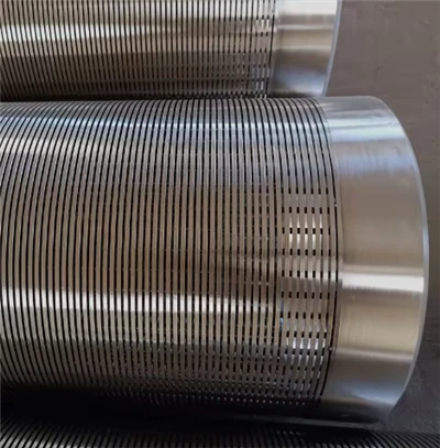 Stainless Steel Johnson Screen Filter Tube Slot 1.5mm With Wedge Wire 3x4.6mm Support Rod 4mm And Welding Ring
