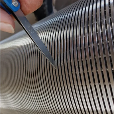 Stainless Steel Mesh Wedge Wire Johnson Screen Tube For Water Well Sand Control