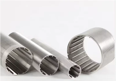 Stainless Steel Wedge Wire Filter Johnson Filter Pipe Johnson Screen Pipe SS316L Well Screen