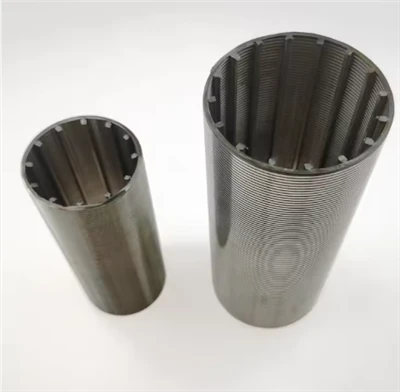 Stainless Steel Wedge Wire Screen Round Rod With Unique Welding Wire Wound Screen Steel Filter Basket Silencer Pipe