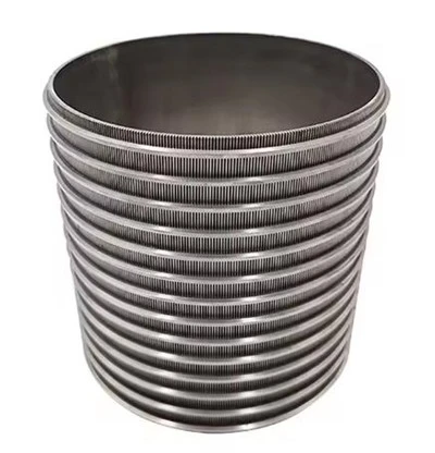 Stainless Steel Welded Screw Screen Wedge Wire Screen Johnson Pipe Customized