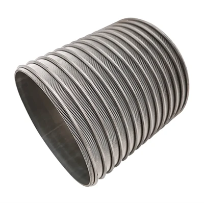 Wedge Wire Wrapped Continuous Slot Screen Johnson Screen Tube Filter Slotted Johnson Screen Cylinder