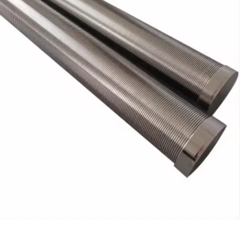 SS304 Stainless Steel Wedge Wire Pipe 0.025mm 25micron Water Filter Candle Type Johnson Screen Tube