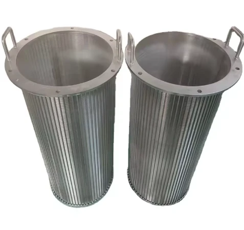 Stainless Steel 316L Wedge Wire Filter Basket Welded And Looped Self-cleaning Filter Screen