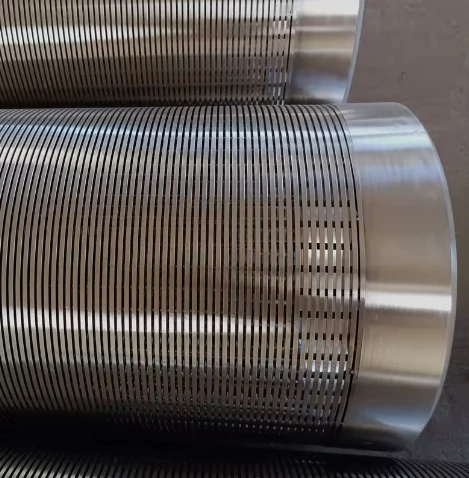 Stainless Steel Johnson Screen Filter Tube Slot 1.5mm With Wedge Wire 3x4.6mm Support Rod 4mm And Welding Ring