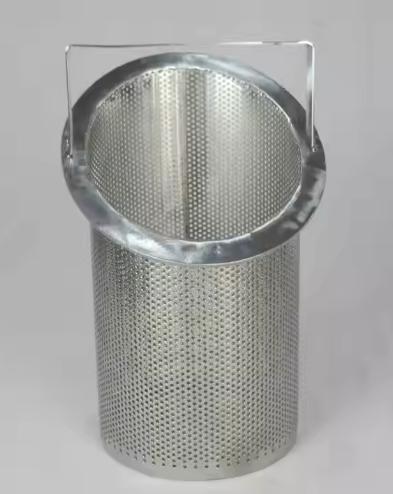 TOPEP Customized Ss304 316 Stainless Steel Mesh Basket Filter 145*265 Filter Basket